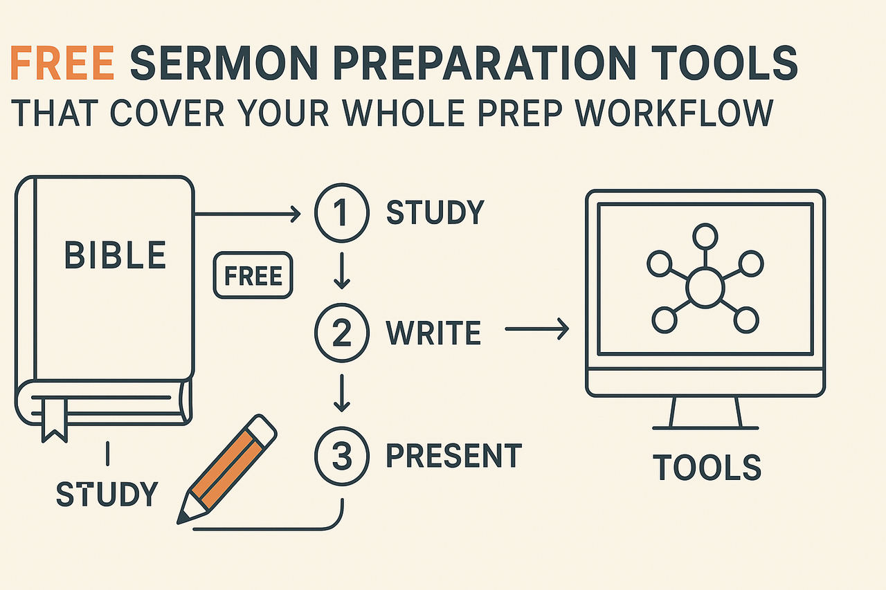 sermon preparation tools free infographic